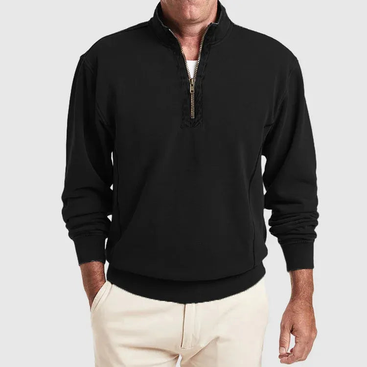 Poloshirt voor Heren met Kwartsluiting Kwaliteit Katoen