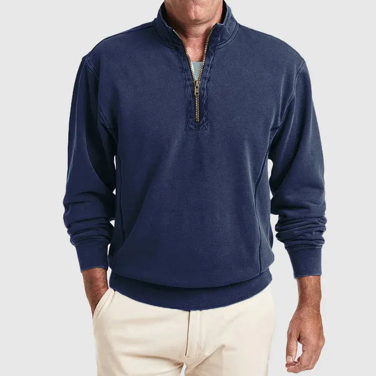Poloshirt voor Heren met Kwartsluiting Kwaliteit Katoen