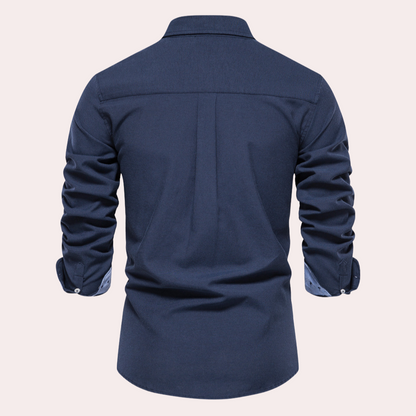 Heren Overhemd Lange Mouw Casual Remy Stijl