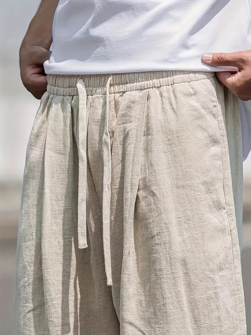 Linnen Broek Ademend Comfortabel Zomer