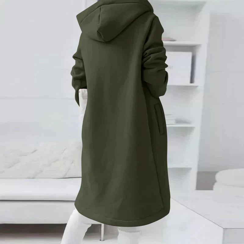 Lange Rits Hoodie Met Kap voor Dames en Heren