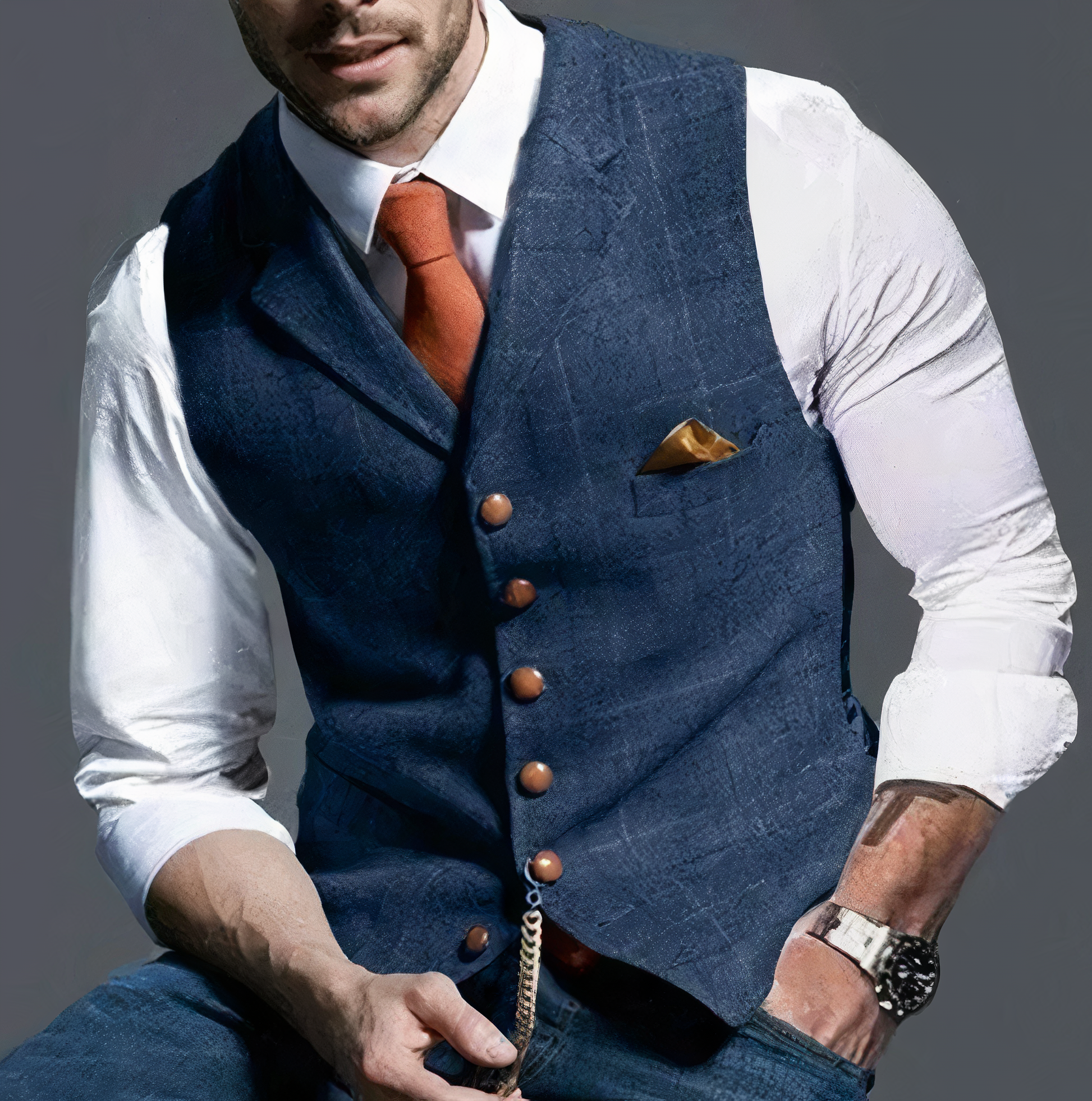Herengilet Geruit Luxe Designerstijl - Mode Vibes