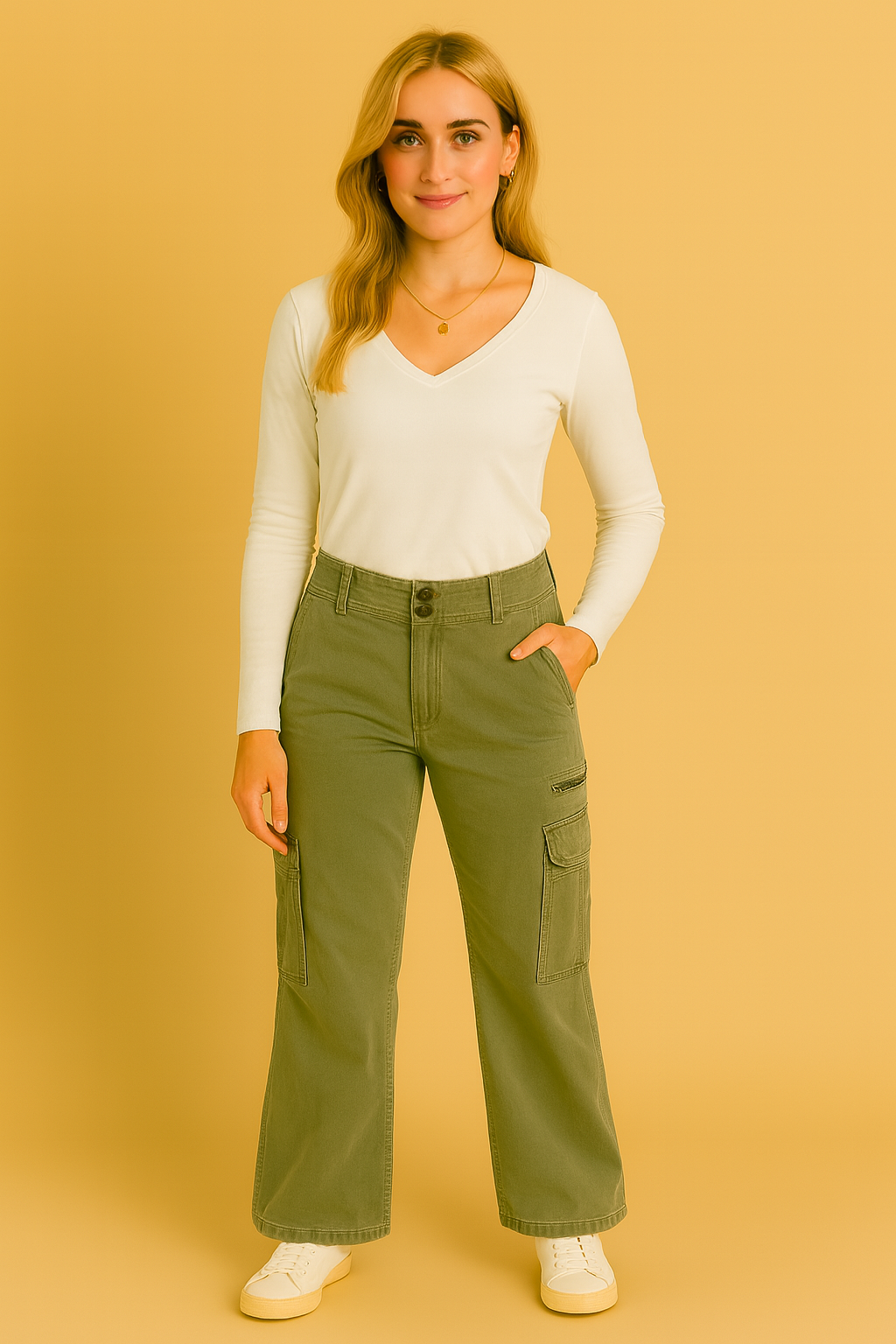 Dames Cargo Broek met Veel Zakken Andrea - Mode Vibes