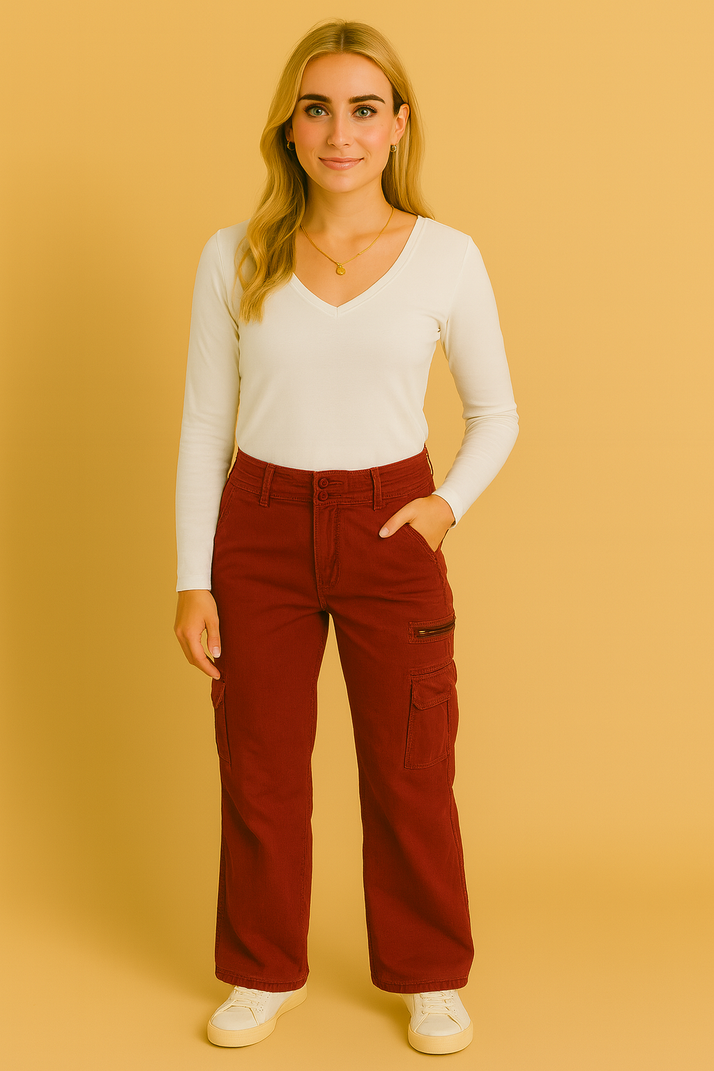 Dames Cargo Broek met Veel Zakken Andrea