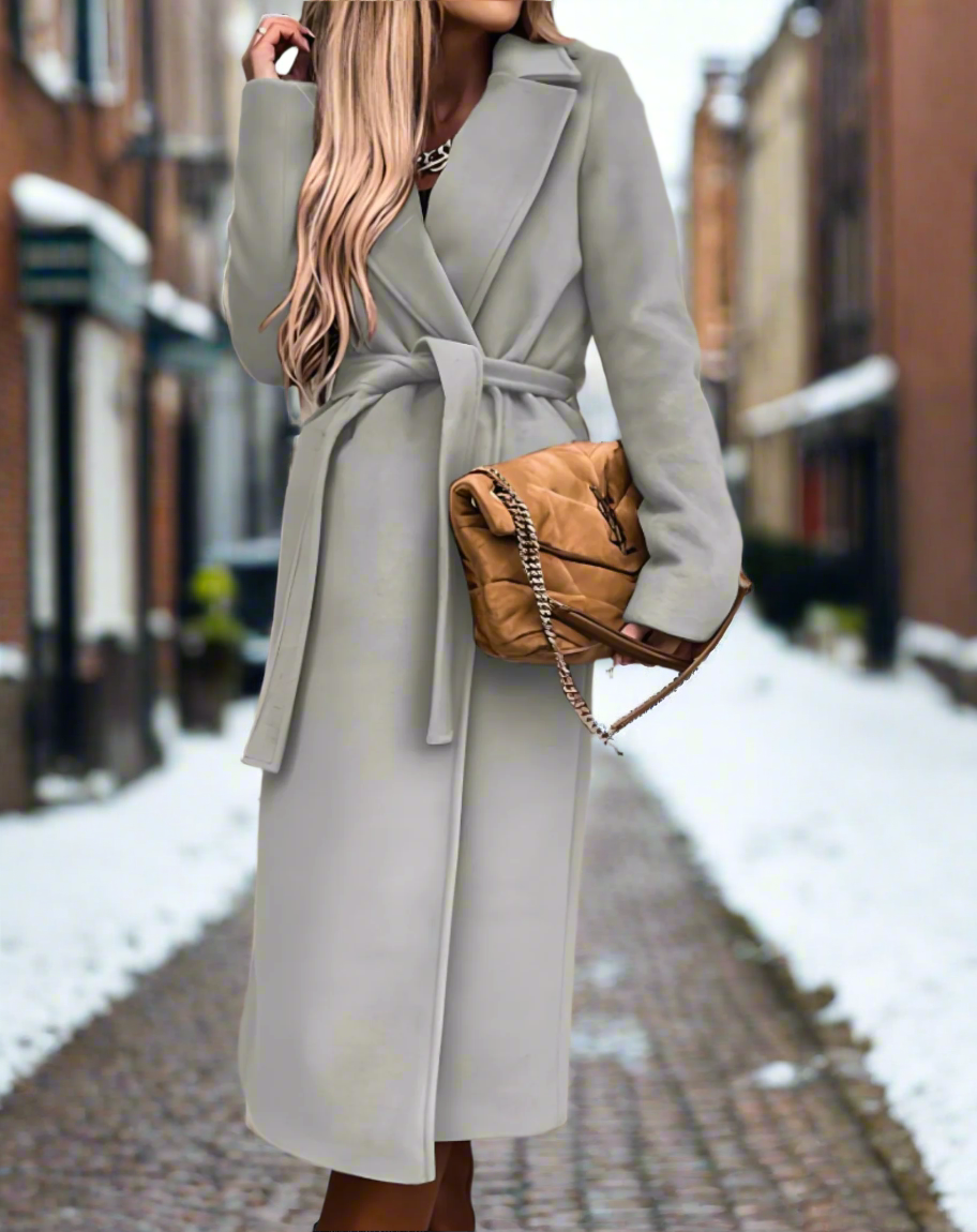 Dames Wintermantel Lange Elegante Warme Jas