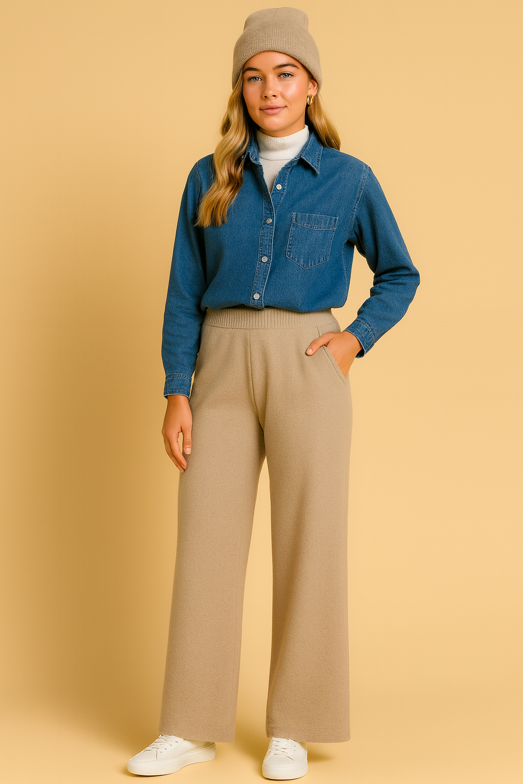 Dames Wijde Broek Comfortabele Zomerkleding April