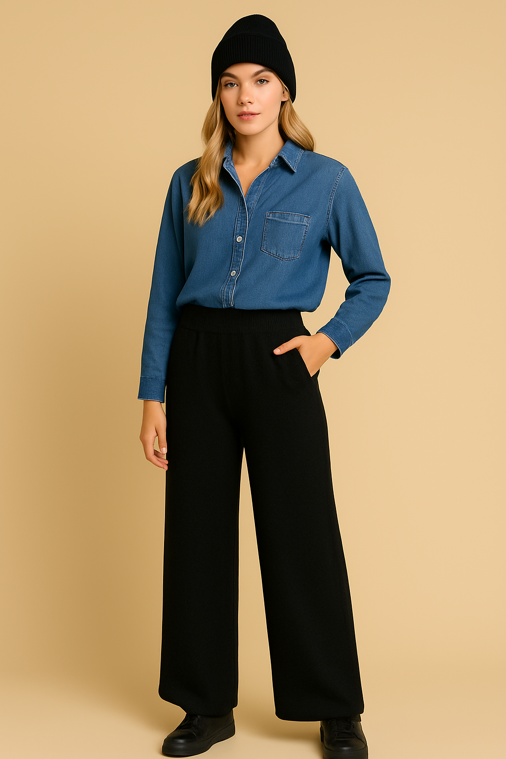 Dames Wijde Broek Comfortabele Zomerkleding April