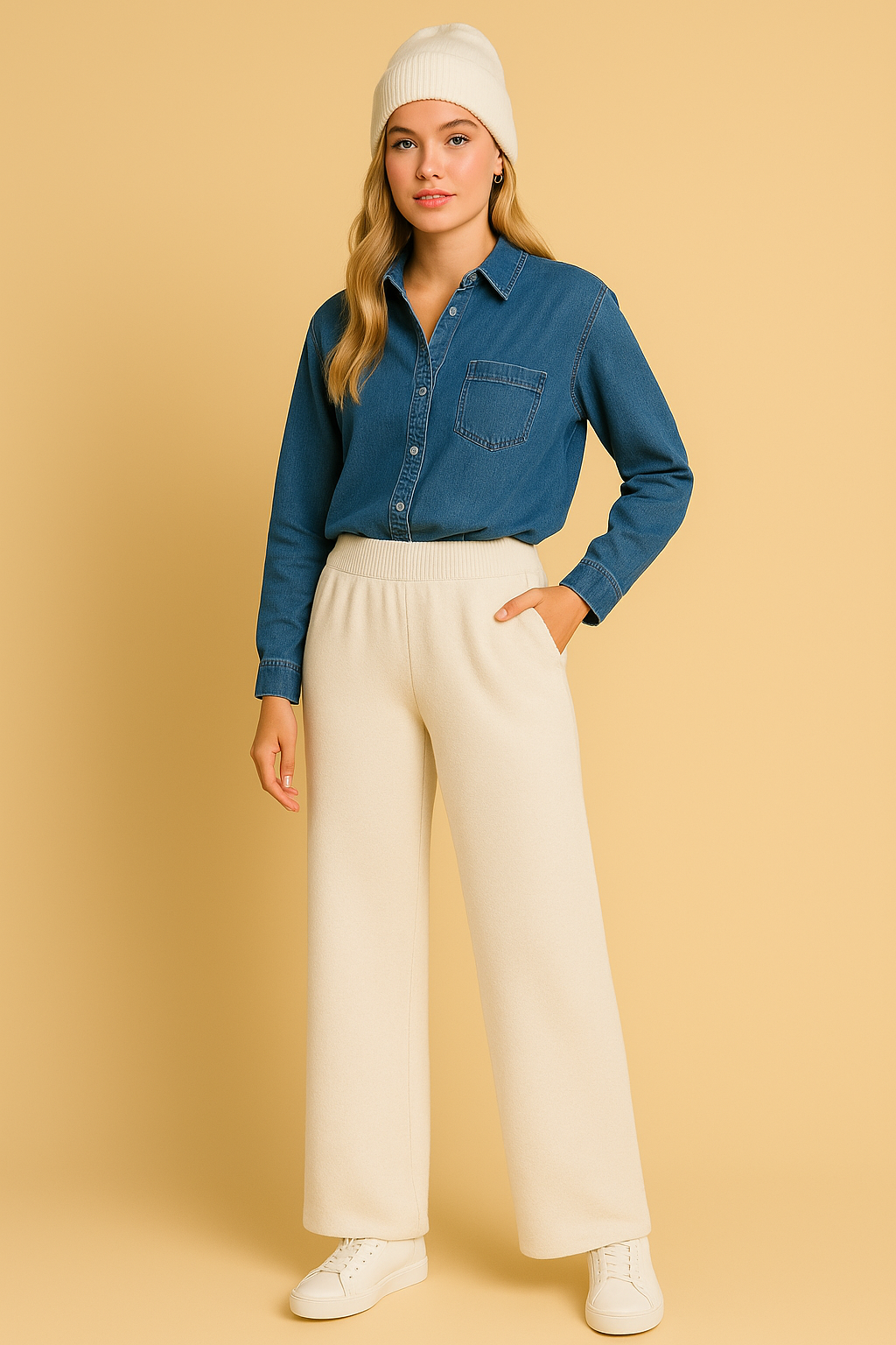 Dames Wijde Broek Comfortabele Zomerkleding April