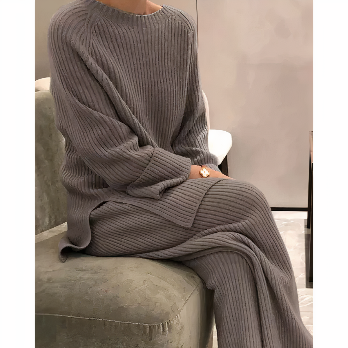 Melissa | maglione e pantaloni in maglia