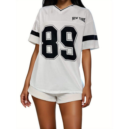 Naylinn | Oversized T-shirt met New York Motief