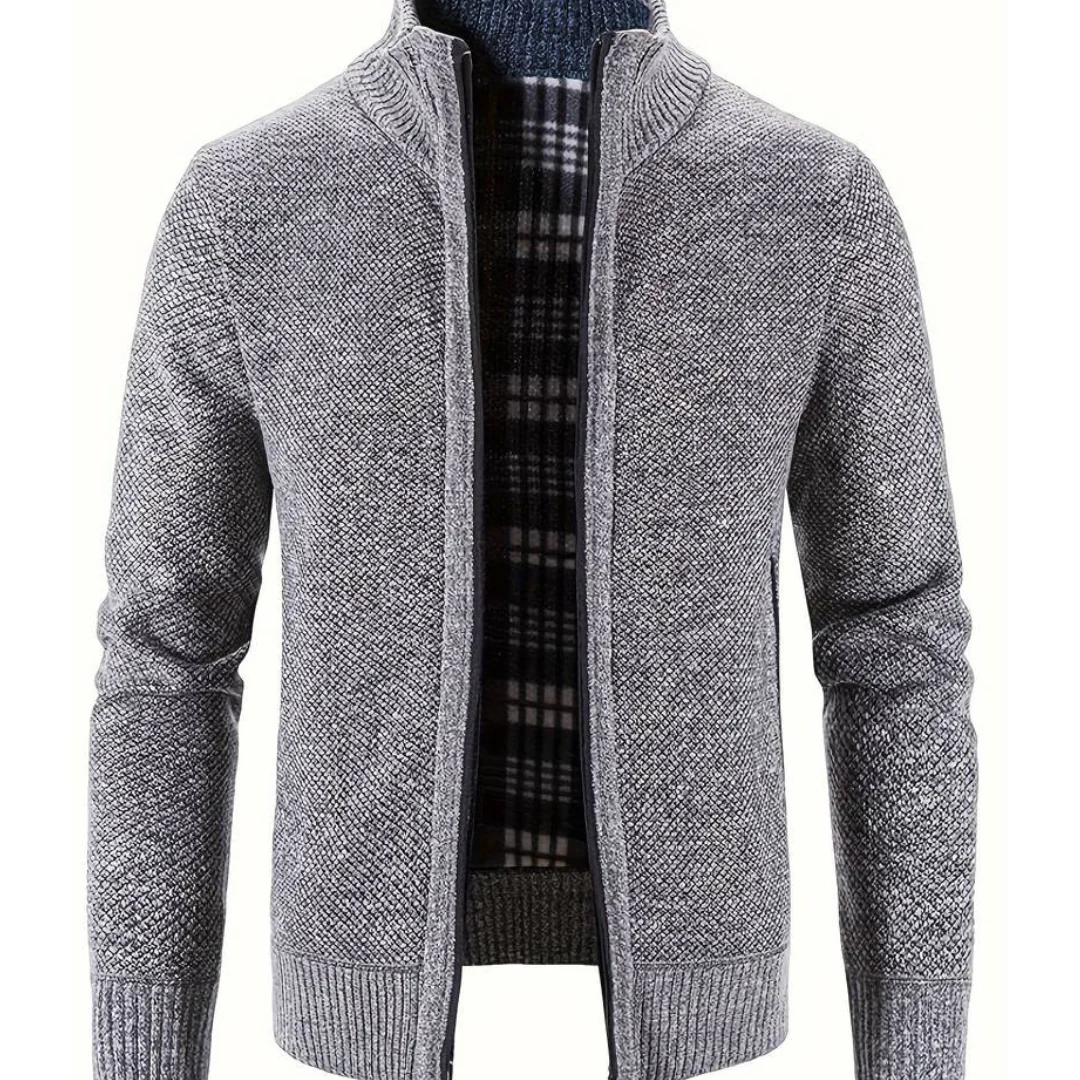 Abe Heren Vest met Rits | Zacht Gebreid, Tijdloos Design 3