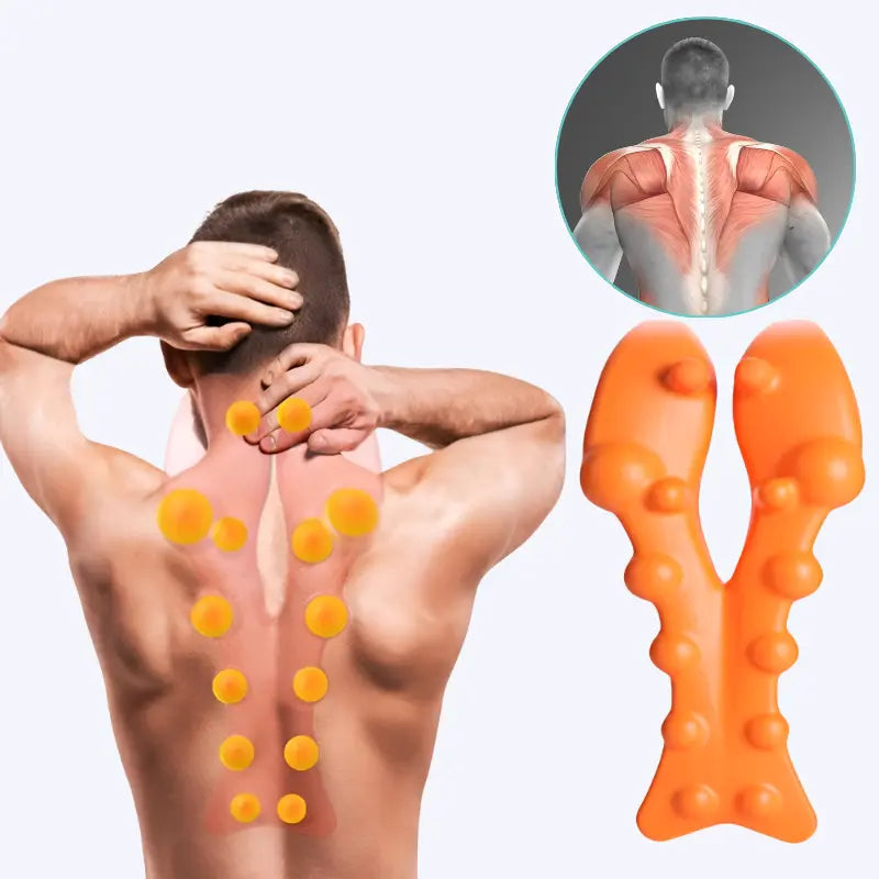 Nek en Schouder Massage Roller TrapiRelief Acupressuur Tool