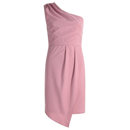 Zomerjurk Dames One-Shoulder Jurk met Tailleband