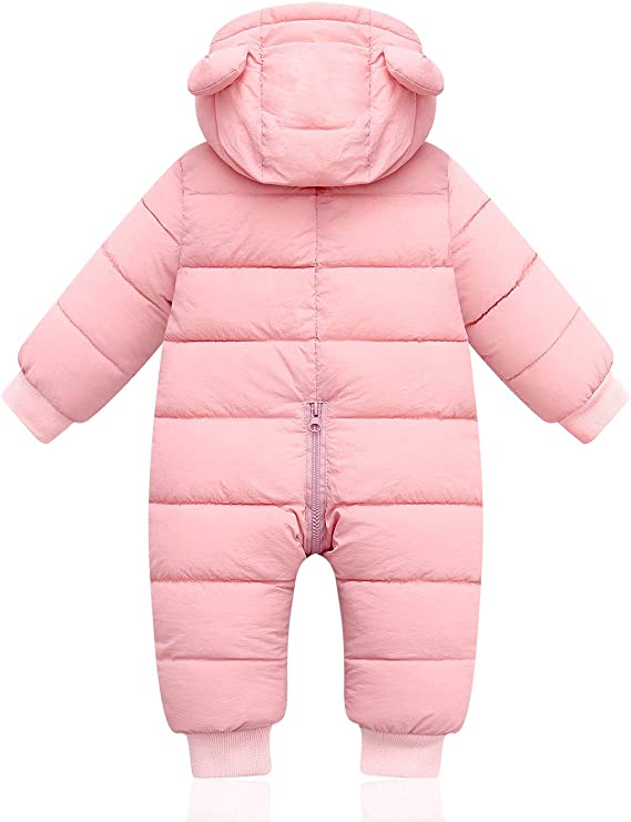 Baby Romper Met Berenoortjes Warme Winteruitvoering