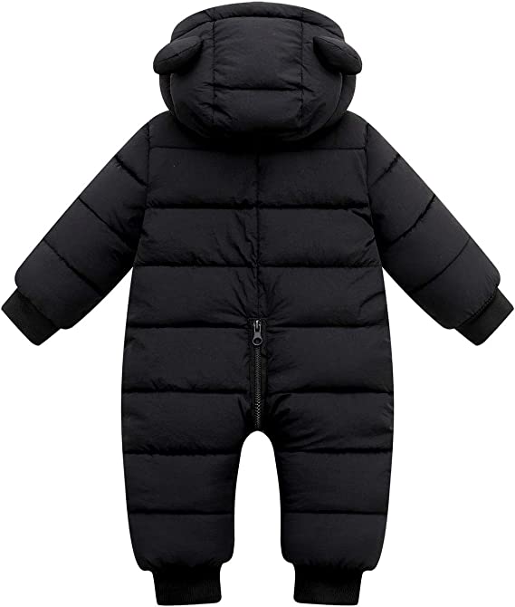 Baby Romper Met Berenoortjes Warme Winteruitvoering