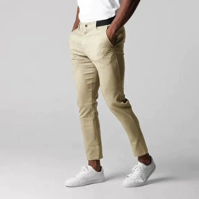 Slimme Chino Broek voor Mannen Sebastiaan Zwart