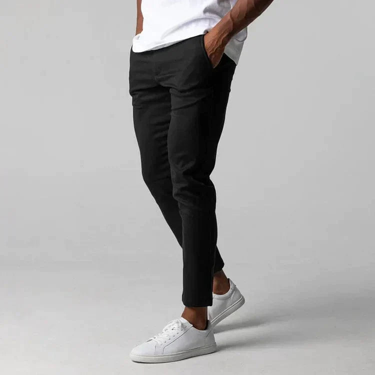 Slimme Chino Broek voor Mannen Sebastiaan Zwart