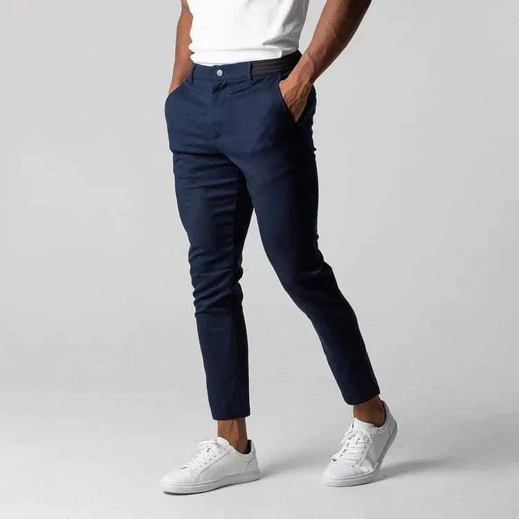 Slimme Chino Broek voor Mannen Sebastiaan Zwart - Mode Vibes