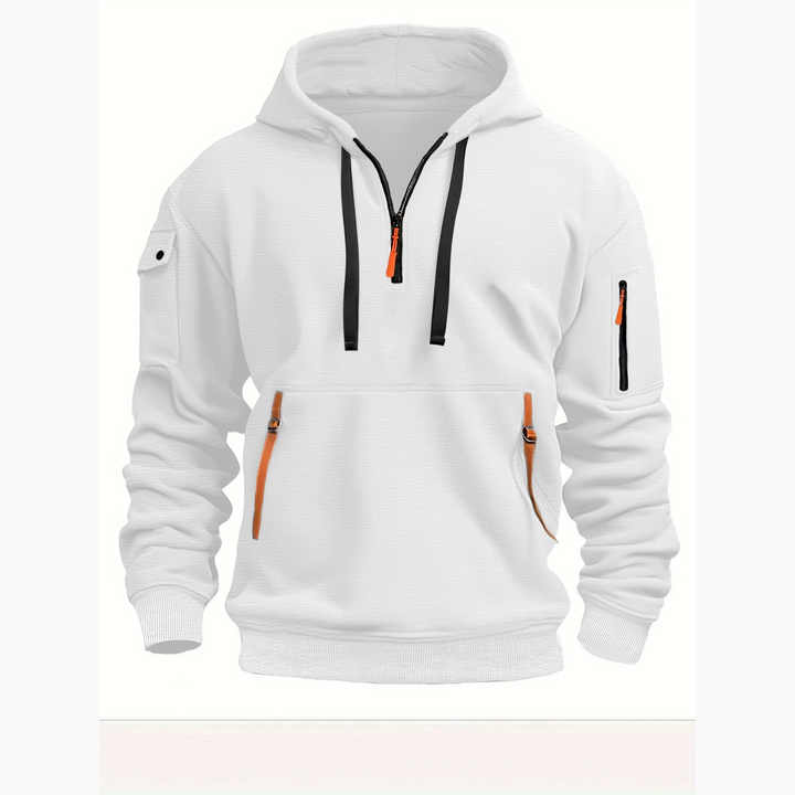 Adriaan | Zwarte Hoodie Heren – Stijlvol, Comfortabel & Ademend 1