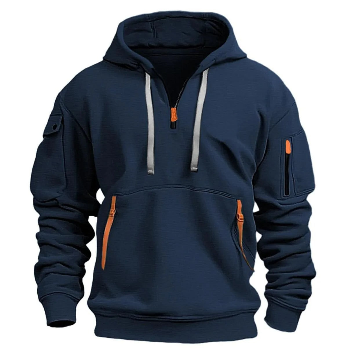 Adriaan | Zwarte Hoodie Heren – Stijlvol, Comfortabel & Ademend 6