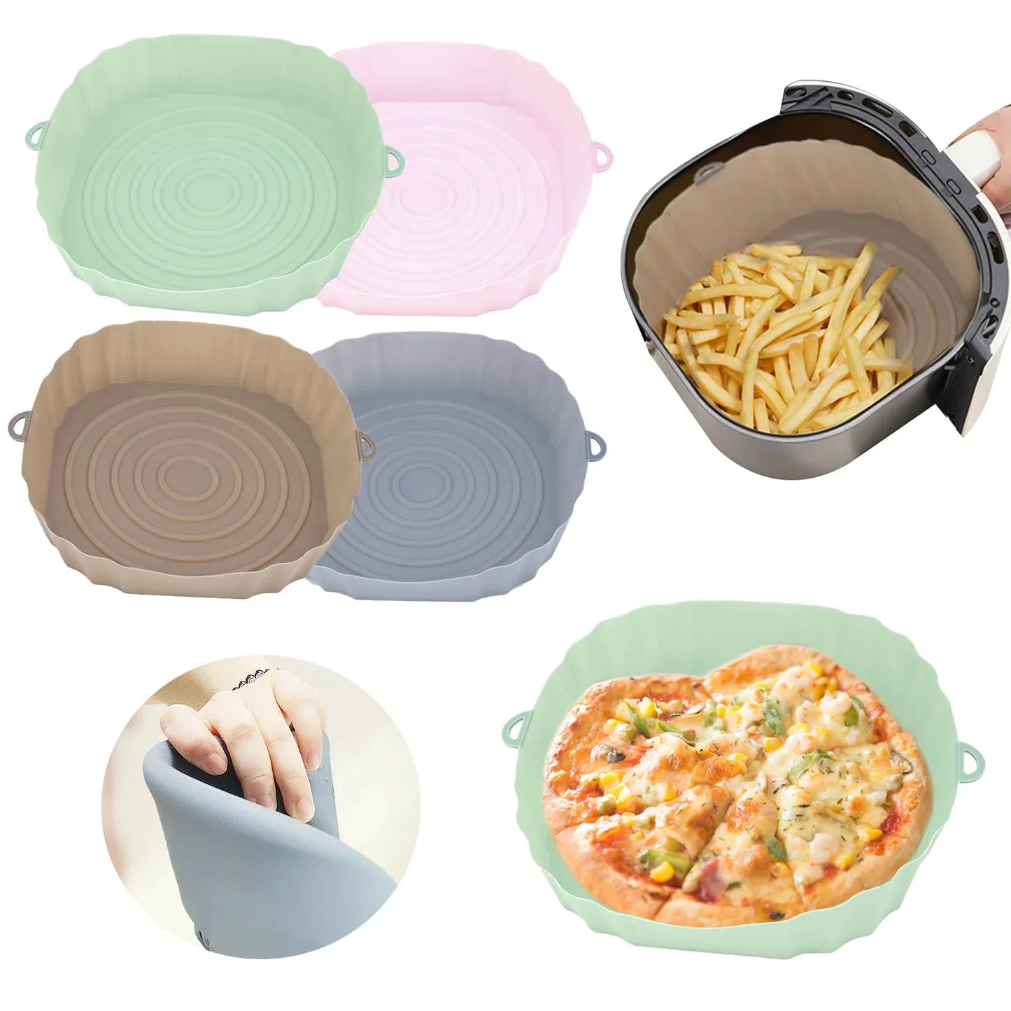 Airfryer Vorm Siliconen Herbruikbaar Vaatwasserbestendig