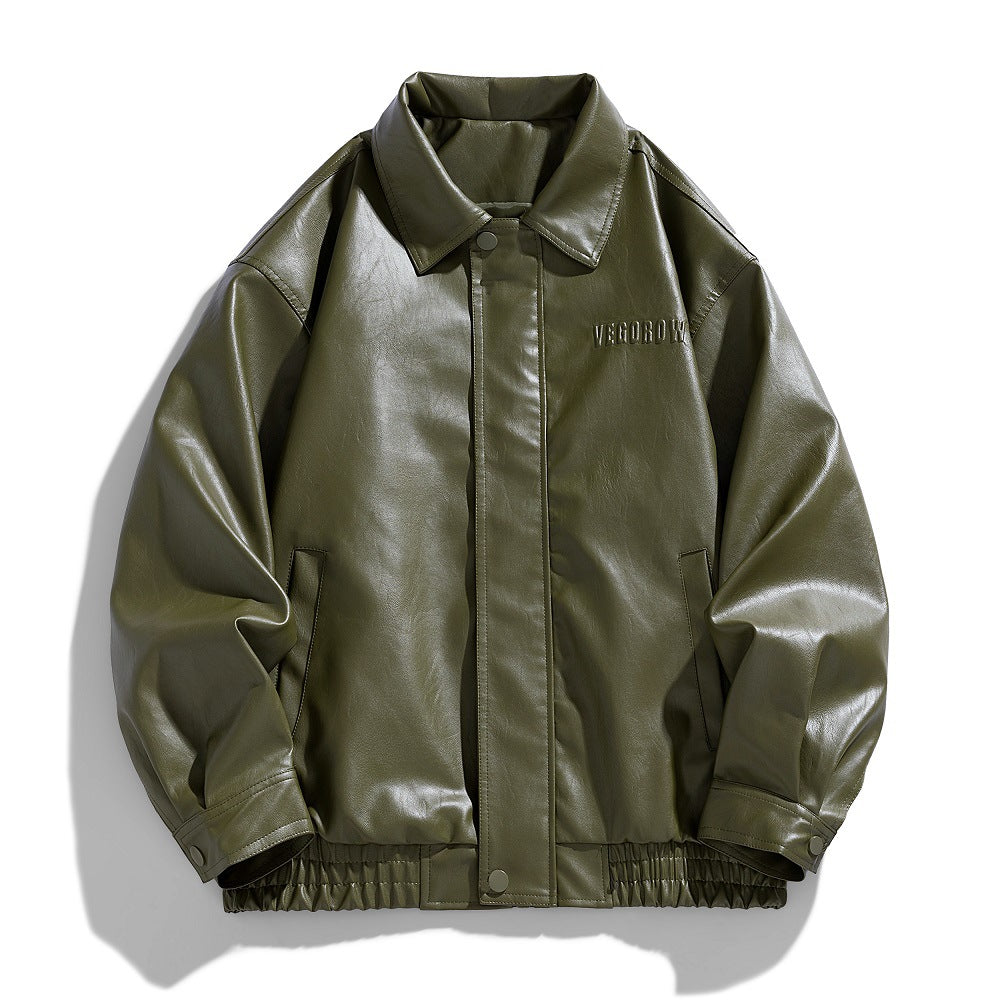 Alden | Bomberjack Heren – Kunstleer, Elegante Pasvorm &amp; Praktische Ritssluiting 4