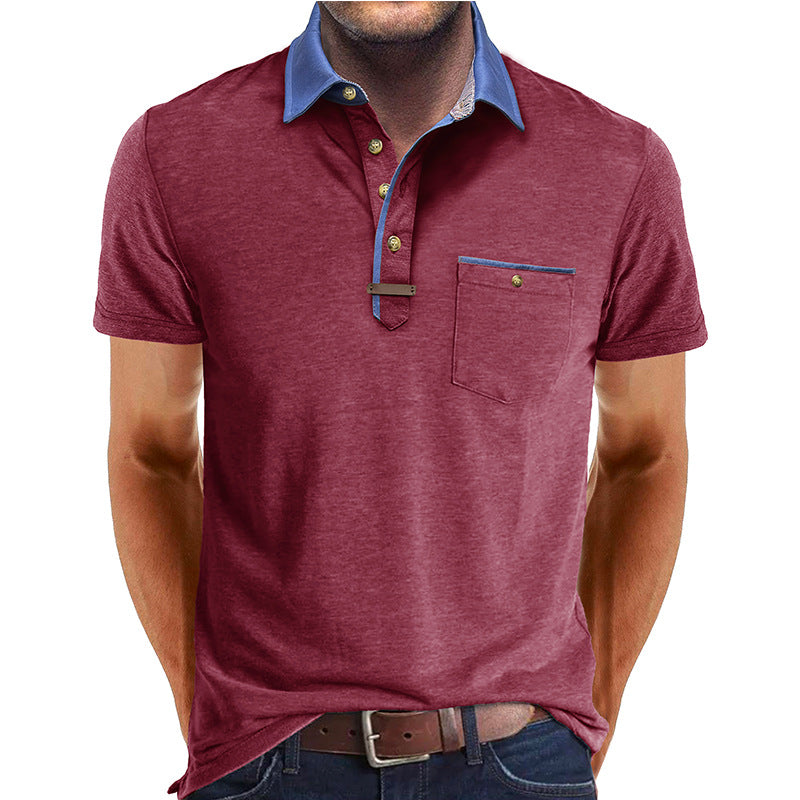 Alden | Heren Poloshirt – Modieuze Kraag, Praktische Borstzak & Ademend 2