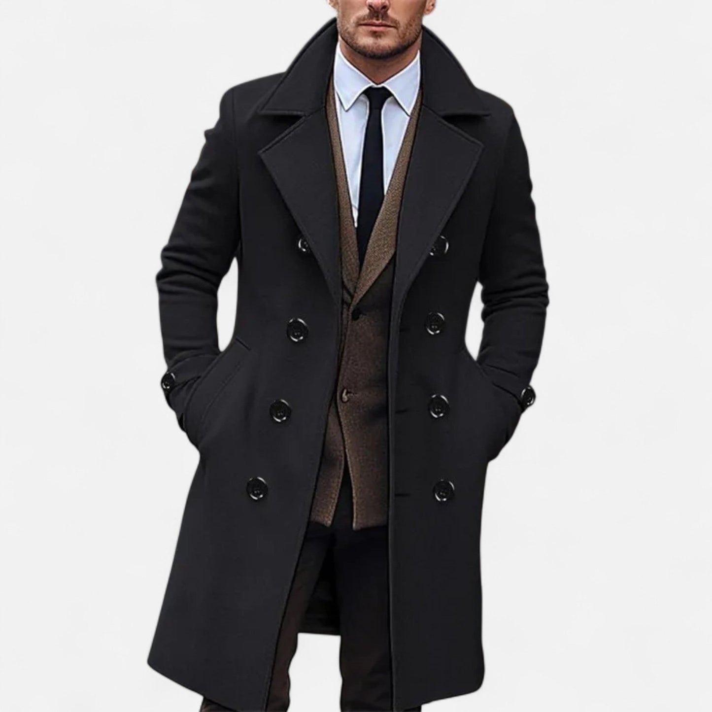 Alessio | Cappotto Lungo Elegante e Raffinato da Uomo 4