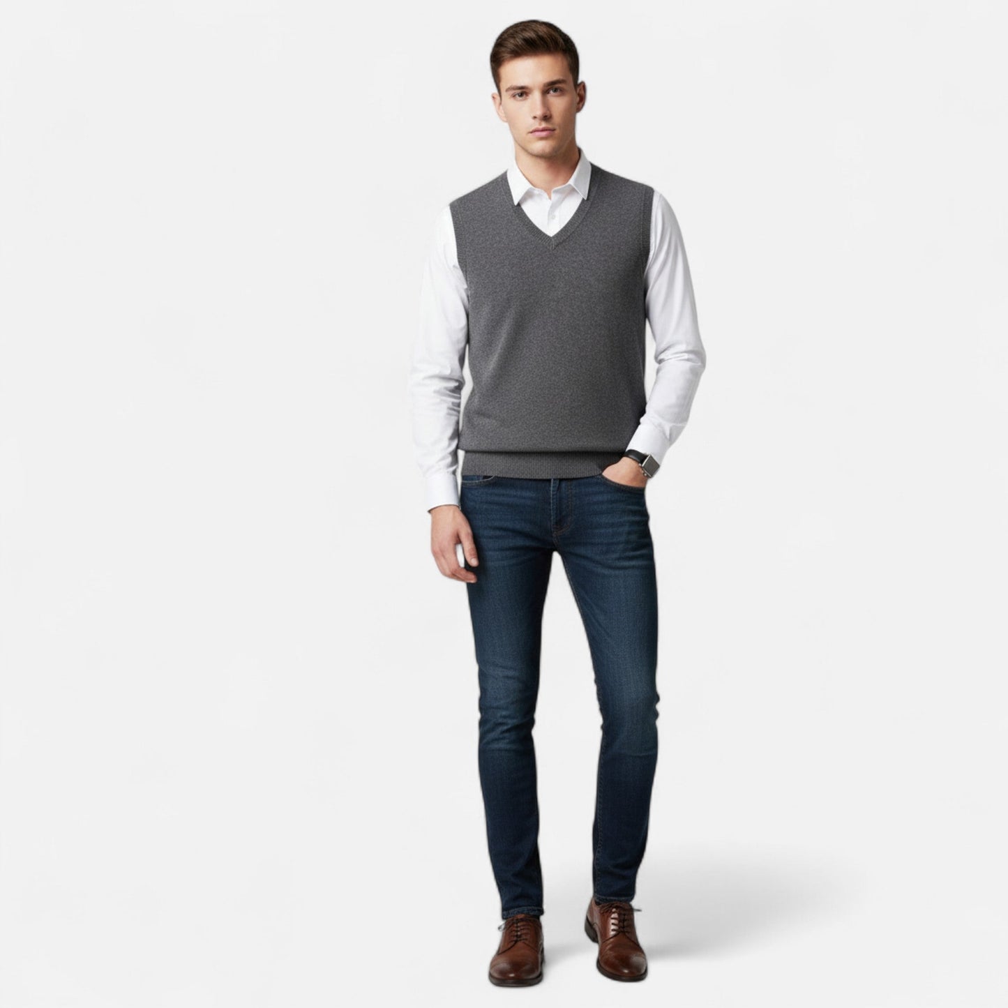 Alessio | Gilet Elegante in Lana Merino 1