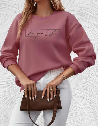 Dames Oversized Sweater Ronde Hals Zacht en Warm