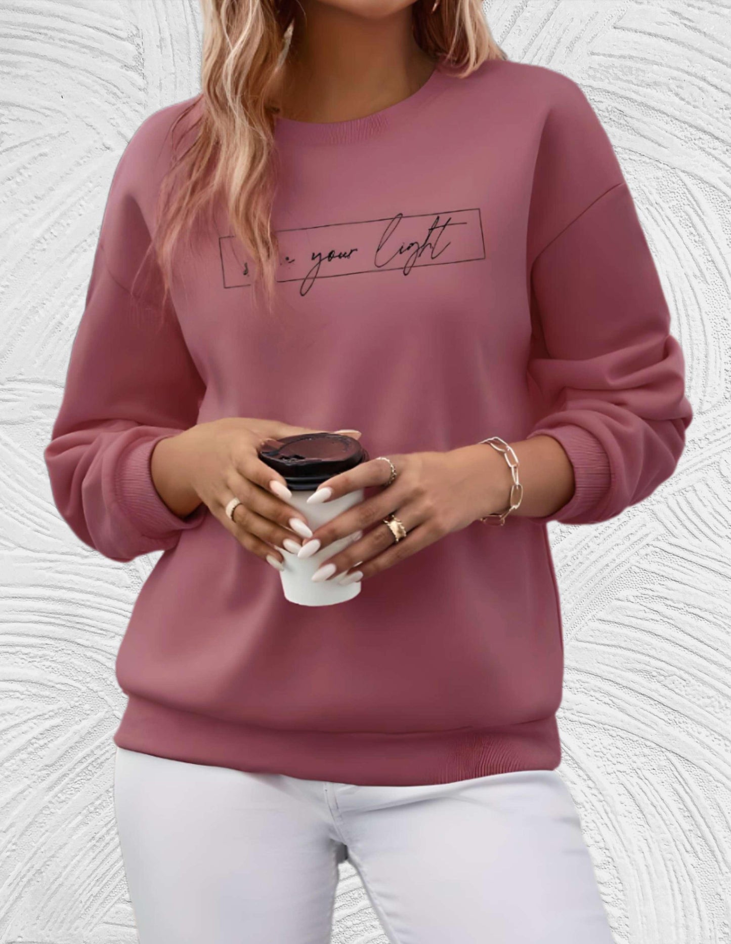 Dames Oversized Sweater Ronde Hals Zacht en Warm