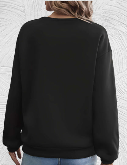 Dames Oversized Sweater Ronde Hals Zacht en Warm