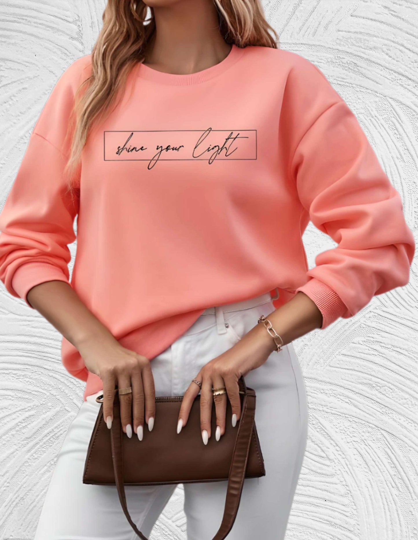 Dames Oversized Sweater Ronde Hals Zacht en Warm