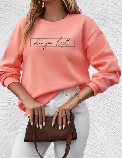 Dames Oversized Sweater Ronde Hals Zacht en Warm