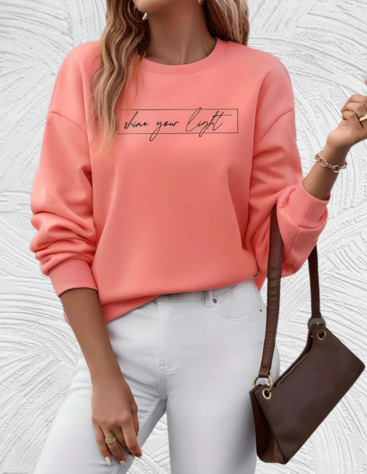 Dames Oversized Sweater Ronde Hals Zacht en Warm