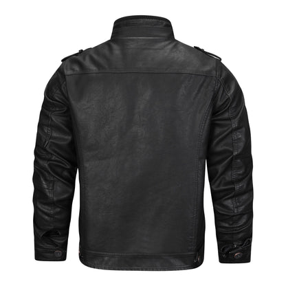 Leren Jacket voor Heren Stoer Biker Model
