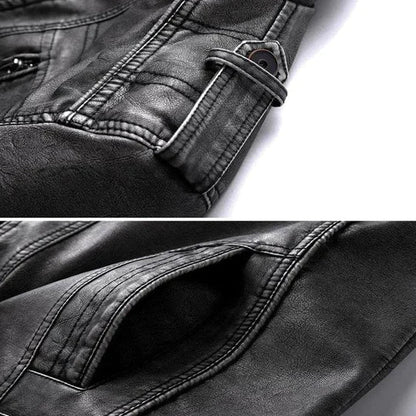 Leren Jacket voor Heren Stoer Biker Model