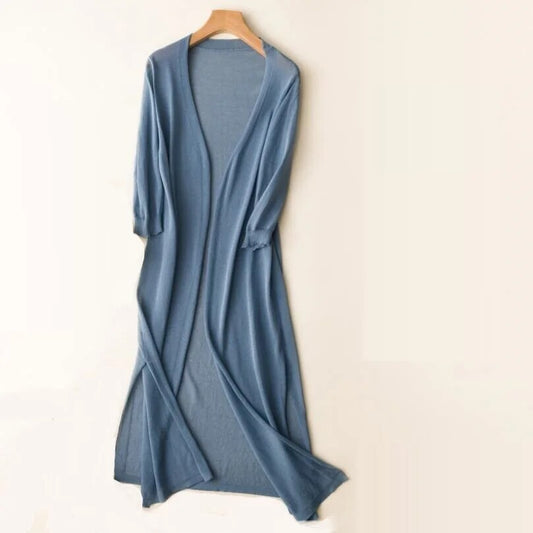Alyssa | Lang Gebreid Vest – Stijlvol, Comfortabel &amp; Perfect voor Koude Dagen 0