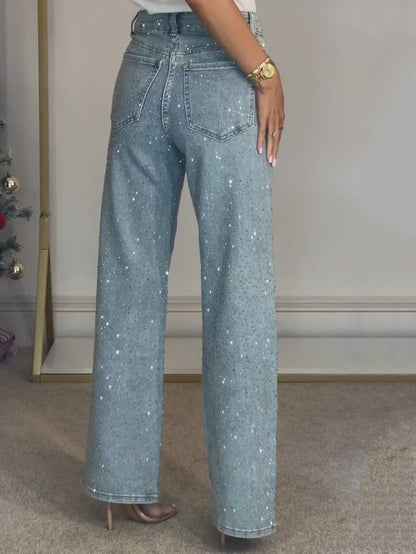 Amelia | Stijlvolle glitterjeansbroek 2