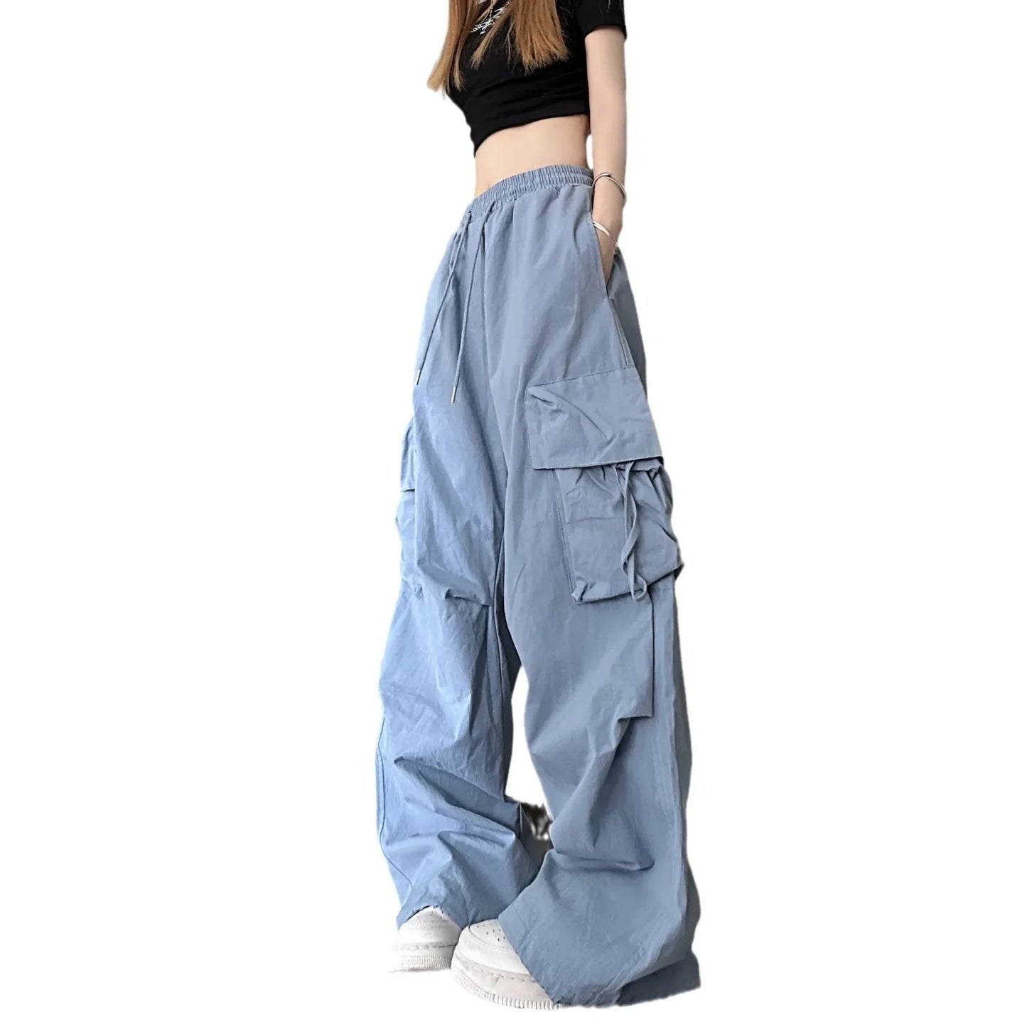 Retro Zomer Werkbroek Hoge Taille