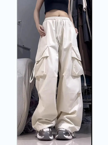 Retro Zomer Werkbroek Hoge Taille