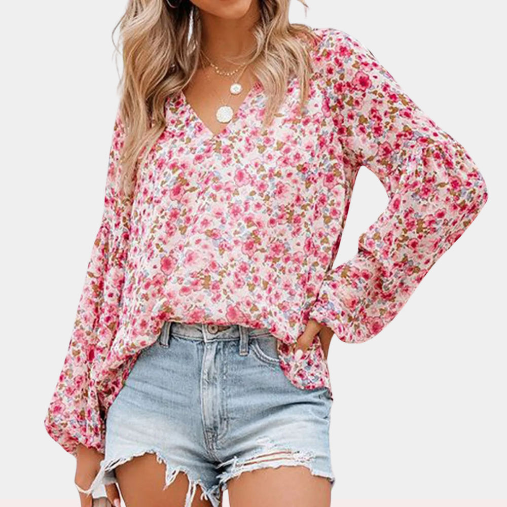 Damesblouse Lange Mouwen Klassiek Design - Mode Vibes