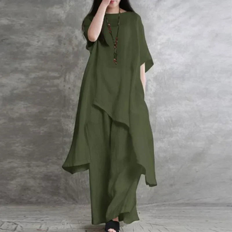 Andrada | Klassieke katoenen shirt- en broekset