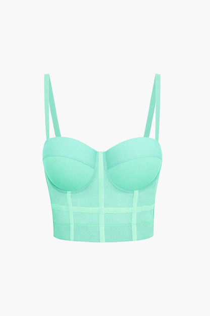 Andrea | Luchtig mesh bustier korset top