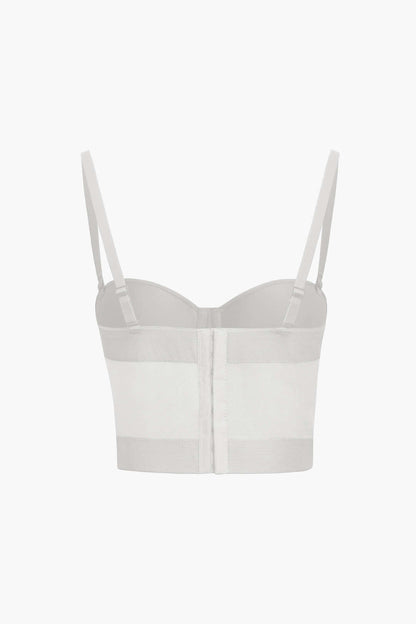 Andrea | Luchtig mesh bustier korset top