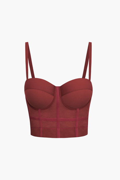 Andrea | Top corsetto bustier in rete traspirante