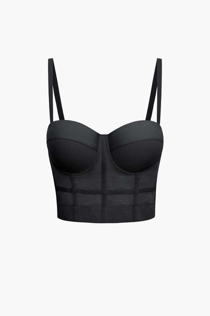 Andrea | Top corsetto bustier in rete traspirante