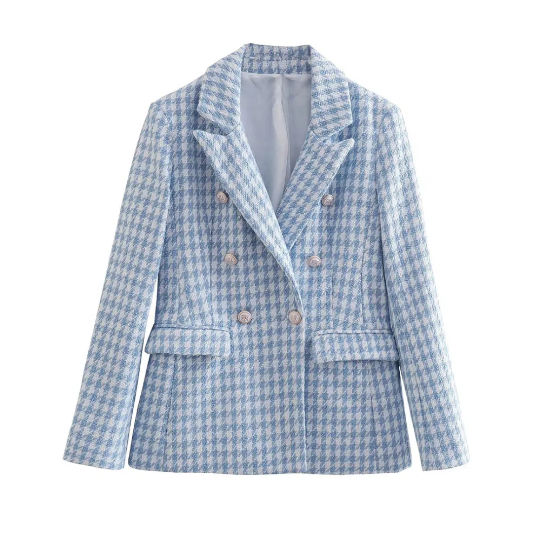 Tweed Blazer Angeli - Klassiek en Stijlvol - Mode Vibes