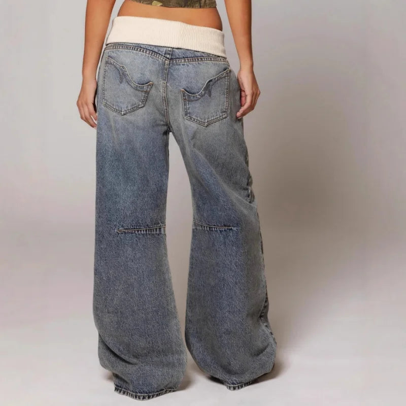 Angelica | Vintage gewassen & comfortabele baggy jeans 3