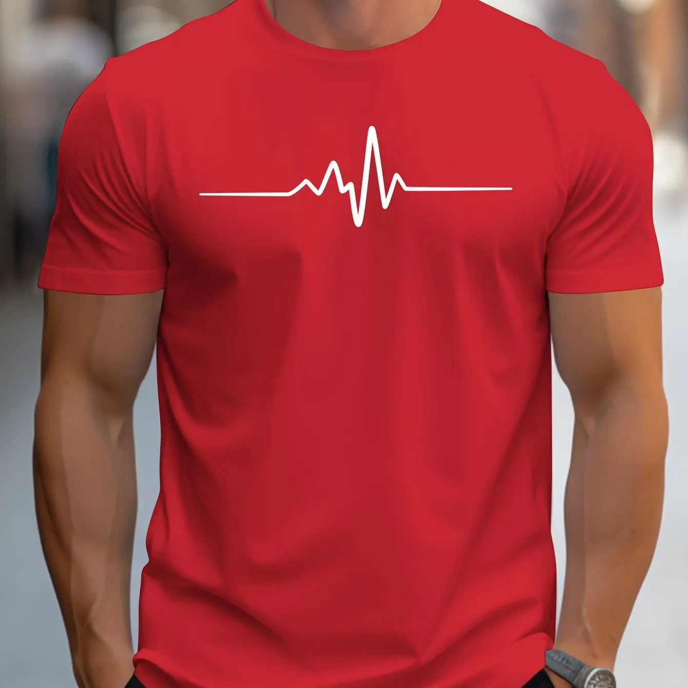 Antonio | T -shirt slank passen bij moderne grafische print